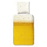 Good Morning! bettwäsche Bier, gelb, 100% Baumwolle, 135x200 cm, 200 x 135 x 0,5 cm